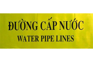 Băng cảnh báo đường cấp nước (khổ rộng 15cm)